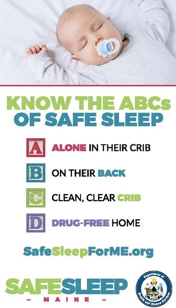 Safe Sleep Magnet - English – Maine Prevention Store