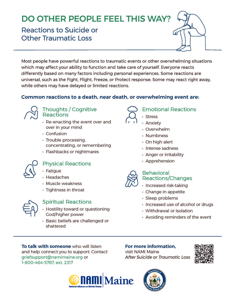Reactions to Suicide or Other Traumatic Loss - Digital Download
