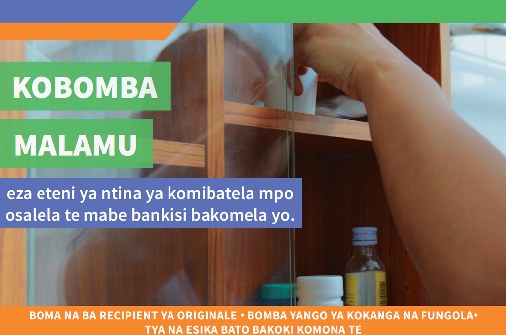 Eyes Open Postcard - Safe Storage Lingala