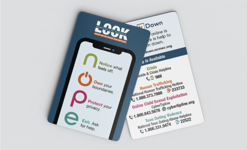 NOPE Online Safety Hotline Cards