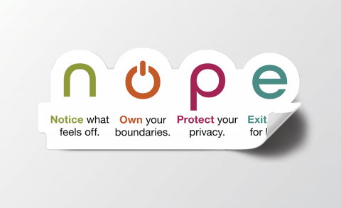 NOPE Online Safety Stickers