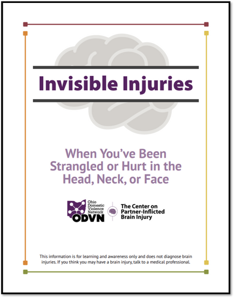 Invisible Injuries: Understanding Head, Neck & Face Injuries Booklet