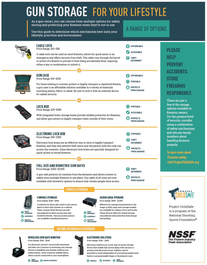 Project ChildSafe: Gun Storage for Your Lifestyle Infographic (Physical Copy)
