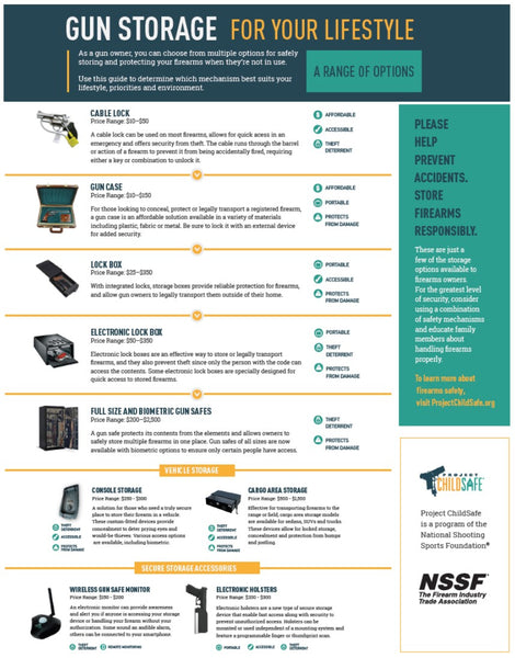 Project ChildSafe: Gun Storage for Your Lifestyle Infographic (Physical Copy)