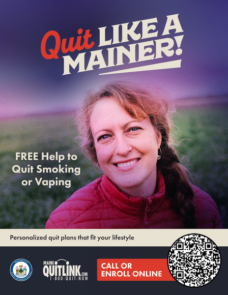 Quit Like a Mainer - Tobacco Cessation Poster