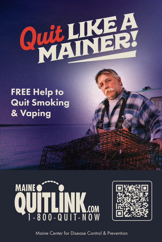 Quit Like a Mainer - Tobacco Cessation Mirror Cling