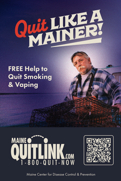 Quit Like a Mainer - Tobacco Cessation Mirror Cling