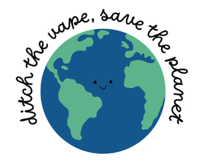 Ditch the Vape, Save the Planet Sticker
