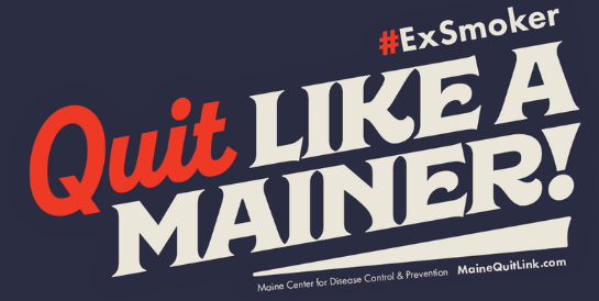 Quit Like a Mainer - Tobacco Cessation Sticker
