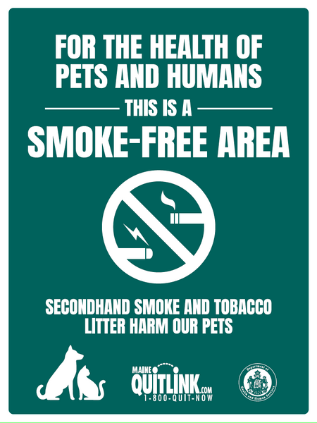 Smoke-Free Area for Animals & Pets