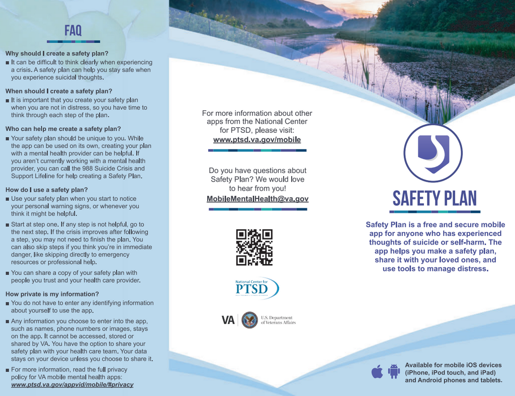 VA Safety Plan App Brochure