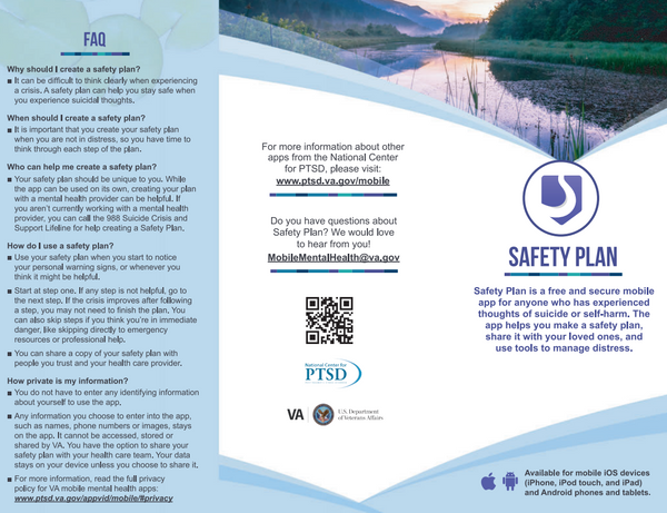 VA Safety Plan App Brochure