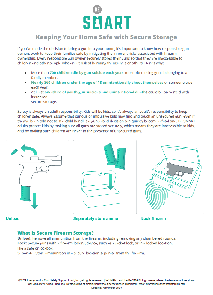 Be SMART Keeping Your Home Safe with Secure Storage (Digital Download)