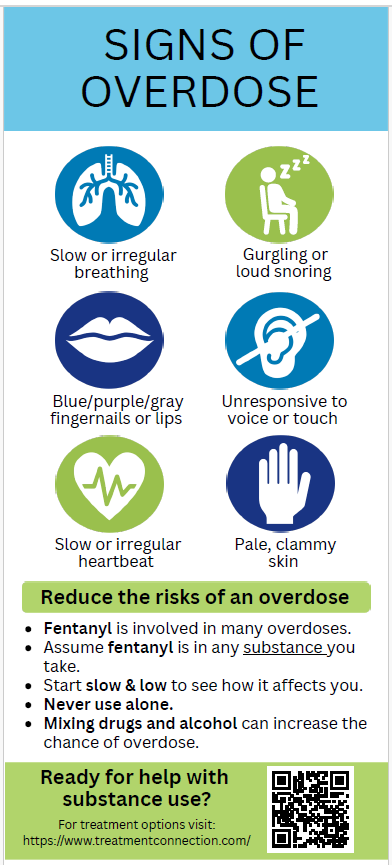 Signs of an Over Dose Rack Card - Digital Download