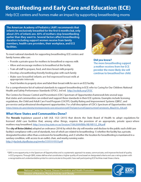 Breastfeeding and Early Care and Education (ECE) - (Digital Download)