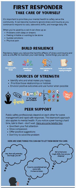 First Responder Take Care of Yourself Rack Card