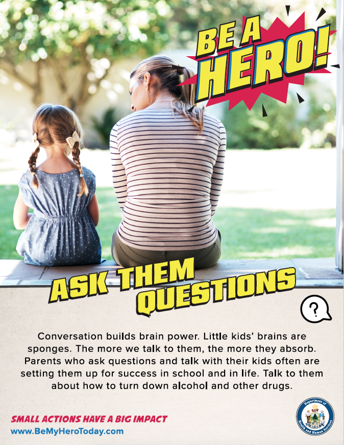 Be A Hero Poster: Ask Questions Digital Download