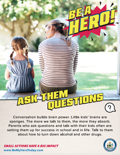 Be A Hero Poster: Ask Questions Digital Download
