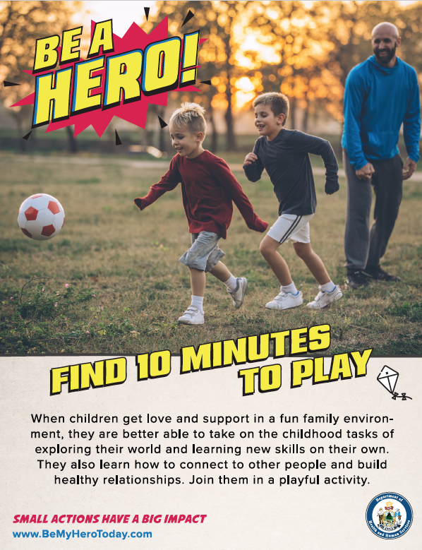 Be A Hero Poster: Find Time To Play