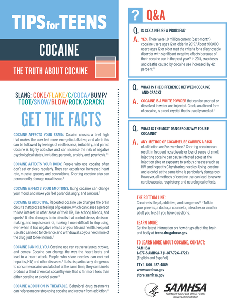 Tips for Teens: Cocaine
