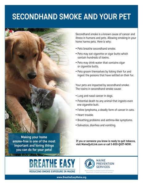 Pet Secondhand Smoke Fact Sheet - Digital Only