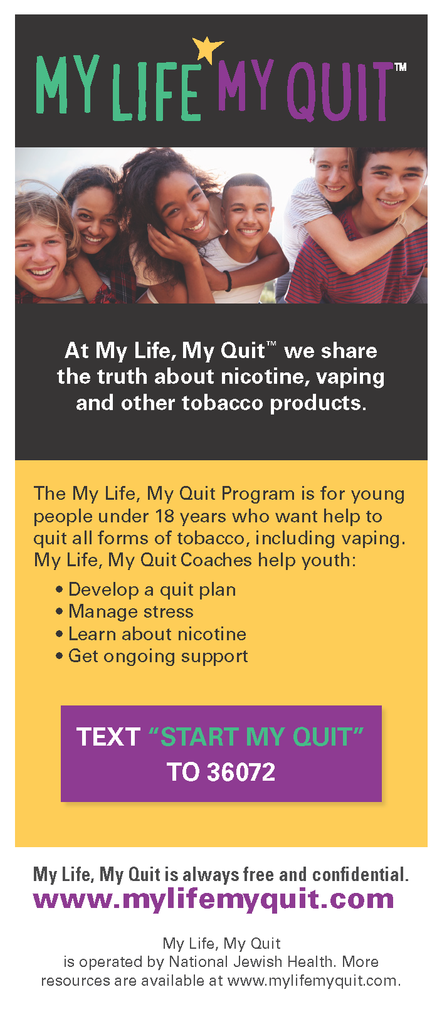 My Life My Quit Card - Digital Only