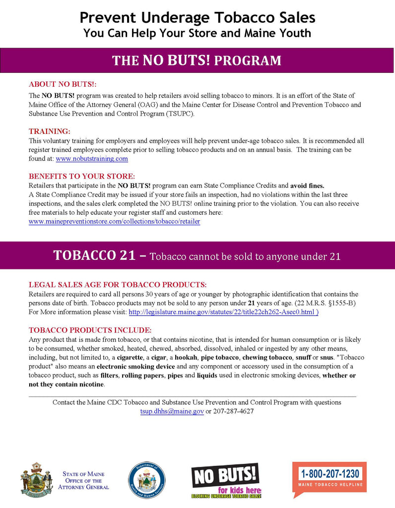 NO BUTS!/T21 One Pager - Digital Download