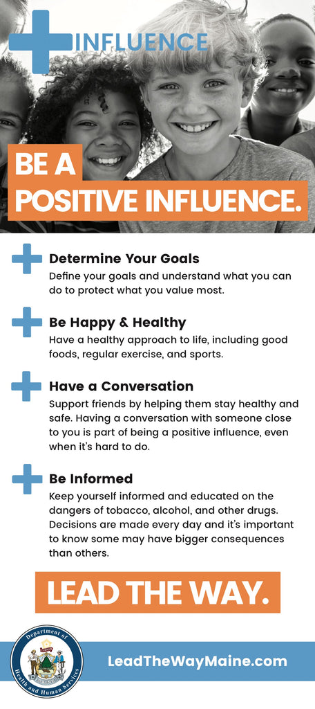 +Influence Rack Card - Be a Positive Influence