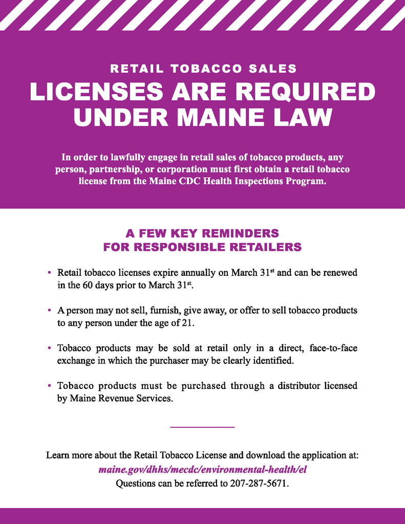 Retail License Informational Card Digital Download