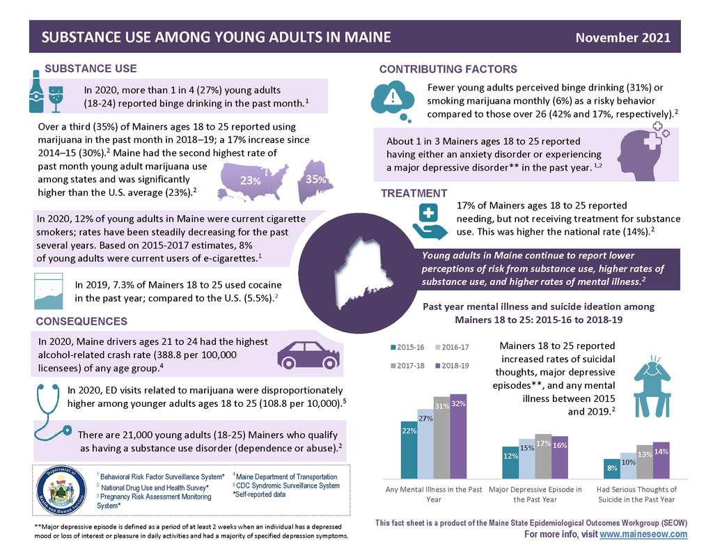 Substance Use Among Young Adults Fact Sheet - Digital Only