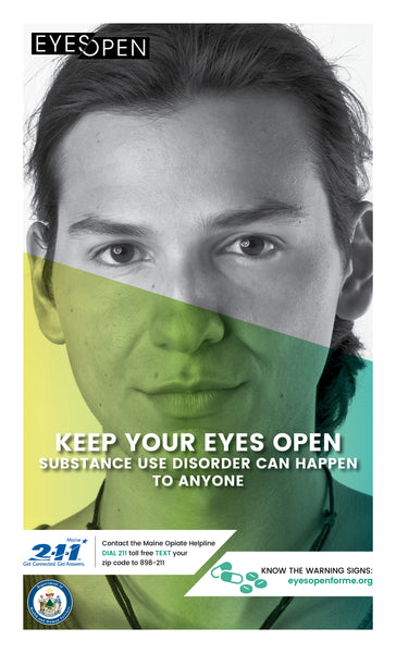 EYES OPEN Poster – Warning Signs - Youth Male