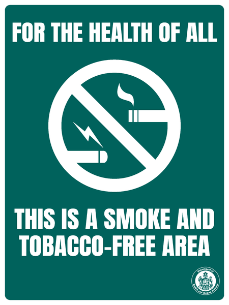 Smoke and Tobacco-Free Area Sign
